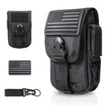 WYNEX Tactical Phone Pouch Molle, Phone Blet Holder Fit 4.0-6.7" Screen - color: Black