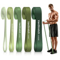 Resistance Bands for Working Out,5-Level Elastic Exercise Bands - color: Green