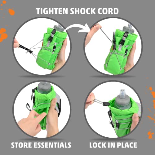 Orange Mud Soft Flask 500ml Handheld Running Flask Bottle - color: Black