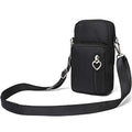Outdoor Sweat-Proof Running Armbag Cross-Body Shoulder Casual Wallet Purse Crossbody Bag Gym Fitness Cell Phone Key Holder for iPhone 13 12 Pro Max Xs Max/Xr,Galaxy Note 10, P30 Pro,Black - color: #9