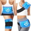 REVIX Ice Pack for Injuries Reusable, 14 × 7" Gel Cold Compress with Strap - size: Medium 14 × 7 Inch