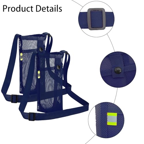 DanziX Water Bottle Holder with Strap Light Water Bottle Carrier Bag,2Blue - color: Blue