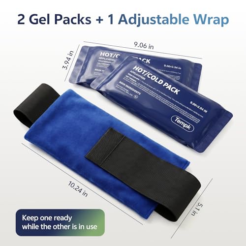 Ice Packs for Injuries Reusable Hot and Cold Therapy Pack Long Lasting Reusable Gel Wraps for Shoulder Back Knee Joint Pain Muscle Soreness and After Surgery 2pcs 300