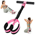 Rojvvec Pedal Resistance Bands with Handles, 55LBS Exercise Band for Women - color: Pink-Black