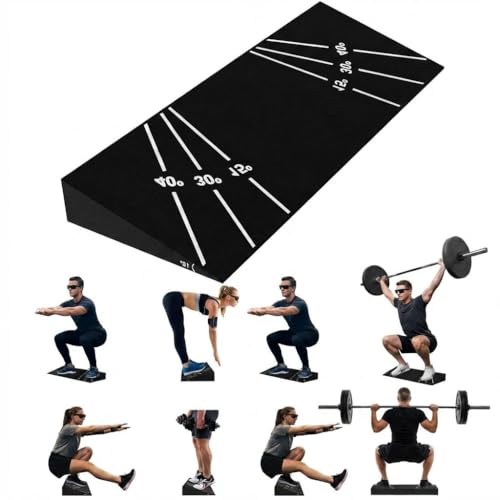 Squat Block Heel Elevated Slant Board for Calf Stretch Ankle Mobility Home