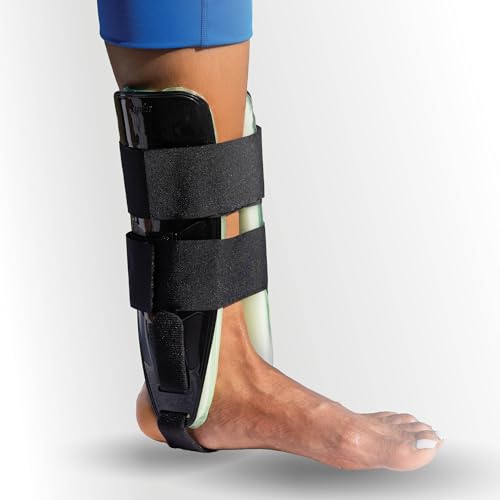 AnklePro Air Cushion Stirrup Brace, 3-Strap, Trainer- Black - color: Black, size: Trainer
