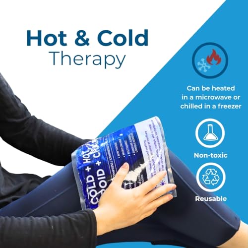 Cryopak Hot or Cold Packs - Flexible Gel Ice Packs for Injuries Reusable Microwavable and Non-Toxic (7.5 x 11) - size: Large