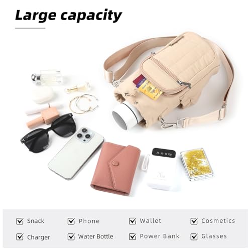 Rueesh Water Bottle Holder Bag with Adjustable Strap - color: Camel