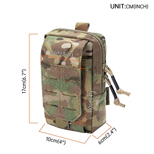 EXCELLENT ELITE SPANKER Tactical EDC Pouch Molle Utility Pouch Phone Pouch - color: Multicam