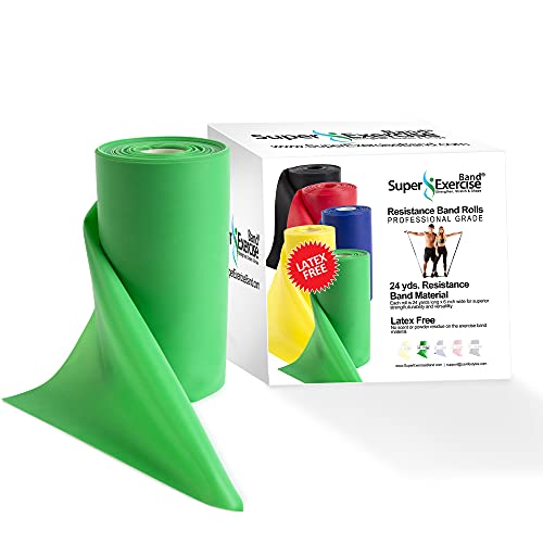 Resistance Band Bulk Rolls, 8/16/24 yd x 6 in - size: 24 Yards, style: Intermediate Level 1