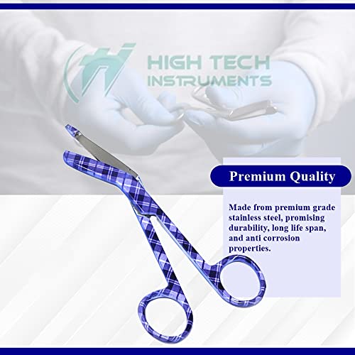 Bandage Scissors 5.5" Long Set of 6 Nurse Vet Tech Gift Made of Stainless Steel with Colorful Patterns First Aid Used For Cutting Gauze Tape Clothing Bandages Vet Wrap Adhesive Removal (Set 1) - style: Set 1