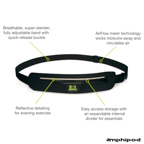 Amphipod Get Fit Kit Run Set, 12oz Handheld & MicroStretch Belt - OS - color: Charcoal
