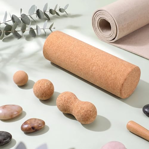 4 Pack Cork Massage Ball, L, Massage Stick Set - size: L, style: Massage Stick Set