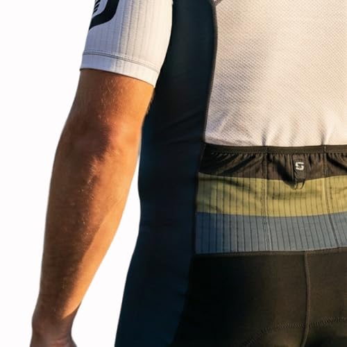 SLS3 Triathlon Suits Mens - Elite Aero Sleeved Trisuit for Swim Bike Run - color: Osaka White, size: Medium