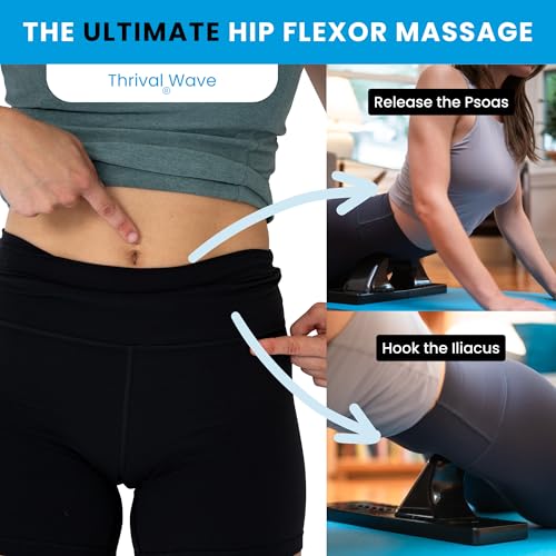 Thrival Wave, Adjustable Psoas Muscle Release Tool, Patented, Carbon Black - color: Carbon Black, size: Thrival Wave