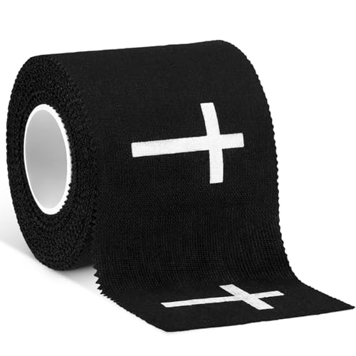 Geiserailie Christian Cross Athletic Tape Religious Sport Wrap,Black - color: Black