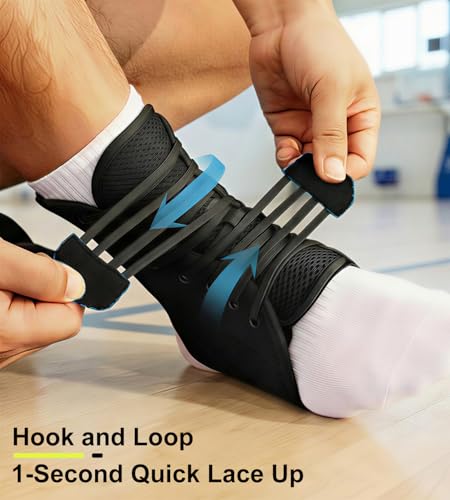 Ankle Brace for Men Women, Sports Sprain Support, Large, 1 Plate - size: L(Ankle:13"-14")