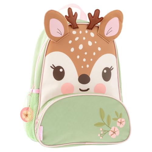 Stephen Joseph Little Sidekick Backpack, Toddler Backpack for Little Kids, Daycare and Preschool, Deer - color: Brown