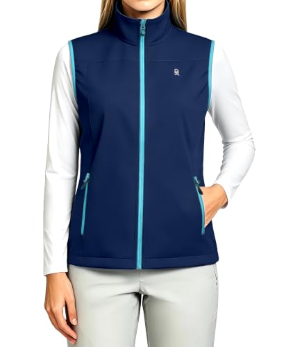 Little Donkey Andy Women's Lightweight Softshell Vest - color: Blue, size: X-Large