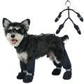 Dog Boots with Suspenders for Rainy & Snowy - color: Black, size: Small