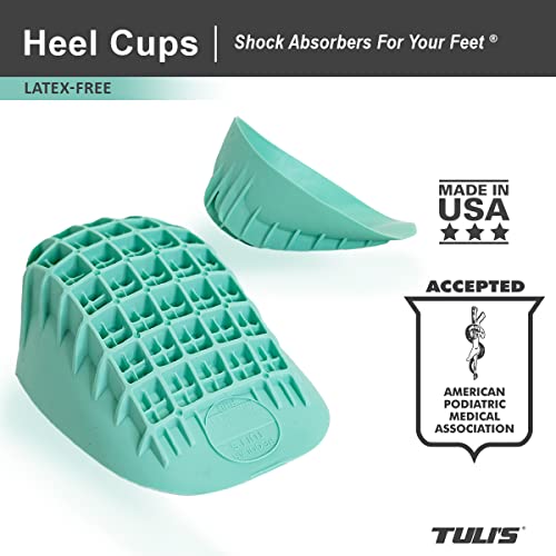 Tuli's Heavy Duty Heel Cups (Regular) & Prostretch Original Calf Stretcher for Plantar Fasciitis and Lower Leg Relief
