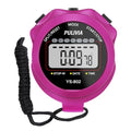 Sports Stopwatch Timer, Single Lap Split Digital Stop Watch for Sports Kids Coaches Swimming Running, Purple - color: Purple