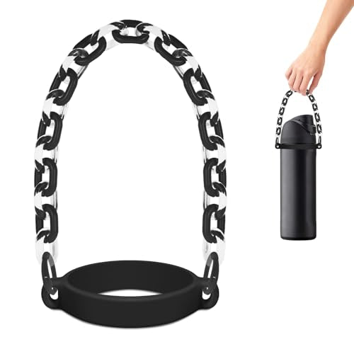 Water Bottle Handle Strap Compatible with Owala Freesip 24oz 32oz 40oz, Strong Secure Acrylic Carrier for Outdoors