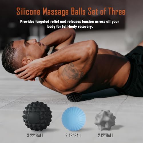 Silicone Massage Ball Set for Deep Tissue and Trigger Points - style: Silicone Muscle Relief Set