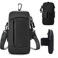Phone Holder for Running Armband Cell Phone Purse Crossbody for Women Men Kids,iPhone 17 16 16e 15 14 13 12 11 Pro Max Xs Xr X Plus Air SE Mini Galaxy Ultra Edge S26 S25 S24 Note Bag Arm Band - color: 01-Black with Crossbody Strap&Hook