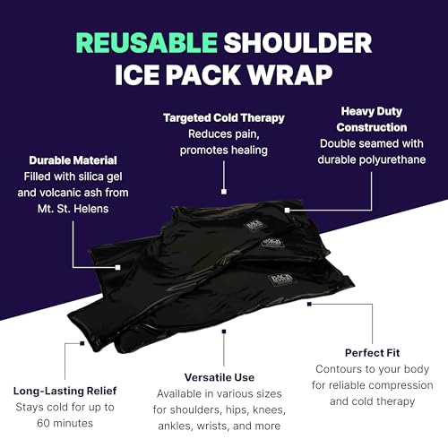 Back Support Systems Cold Ice Pack Wrap, Neck, 6 in x 23 in Cold Pack - style: Neck (6" x 23")