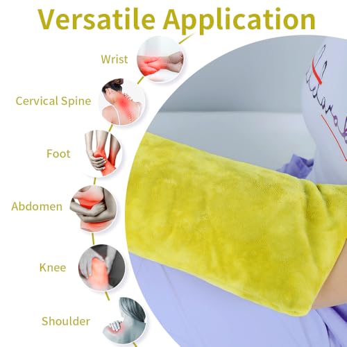 UNI-GO Silica Beads Microwave Heating Pad, Olive Green, 6"x12" - color: Olive Green-6"x12"