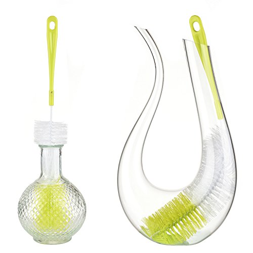 ALINK 16 inch Long Bottle Brush Cleaner for Washing Wine/Beer/Sport Well/Thermos/Glass, Hummingbird Feeder and Long Narrow Neck Sport Bottles