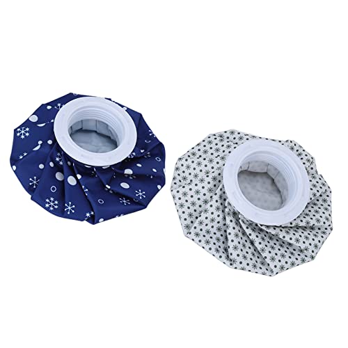 Sorandy 2pcs 6in Small Reusable Ice Bags Hot Water Bag with Cover, Ice Pack for Injuries, No Leak Waterproof Ice Pack Bags for Pain Relief, Swelling, Wisdom Teeth, Headache
