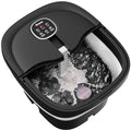 Collapsible Foot Spa Electric Rotary Massage with Heat, Bubble, Remote - color: Black