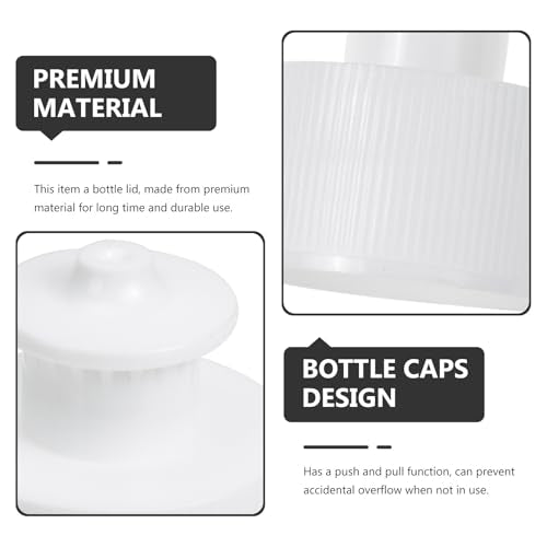 Kisangel 20Pcs Push Pull Replacement Caps, 28mm Sports Water Bottle Lids