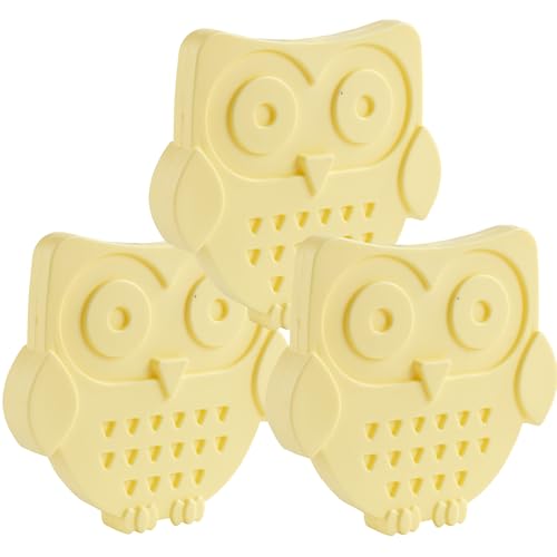 Kids Hard Ice Packs 3 Pack, Slim Reusable Freezer Packs for Lunch Boxes - color: Owl