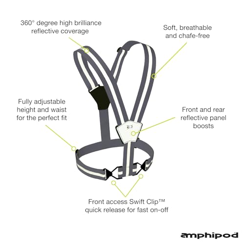 Amphipod Xinglet Vest, High Visibility Reflective Safety Vest - color: Gray