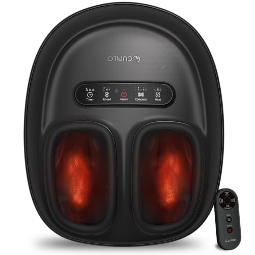 Foot Massager with Heat for Neuropathy-[2026 Upgraded], FSA Eligible HSA - color: Black