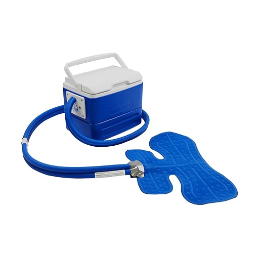 Polar Active Ice 3.0 Cold Therapy Ice Machine System with Programmable Timer, Shoulder Compression Pad, Lightweight 9 Quart Cooler Freeze Kit, Quiet Pump, Strong Cryotherapy Pain Relief Treatment - style: Shoulder Pad