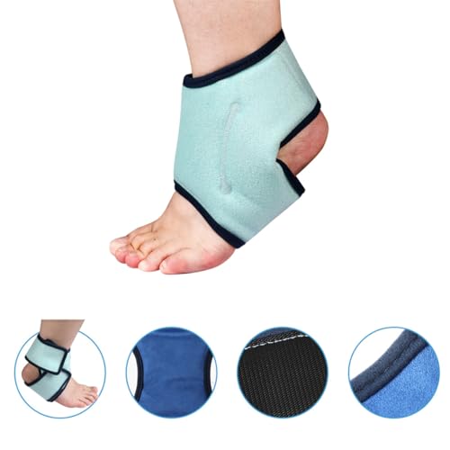 Ankle Ice Pack Wrap Reusable Gel Packs Ankle Brace Ice Pack Hot Cold Therapy Compression for Sprain Swelling Ankles Achilles Tendonitis Plantar Fasciitis Pain Relief