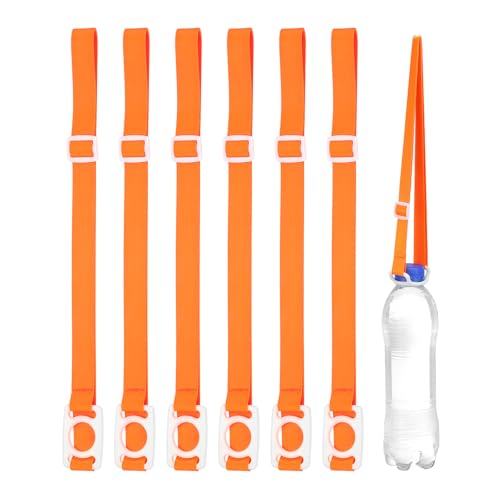 PATIKIL Water Bottle Lanyard - color: Orange/White
