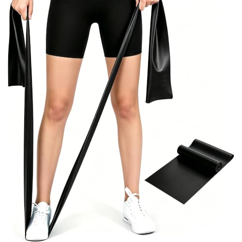 Long Resistance Bands for Working Out, Physical Therapy, Yoga & Pilates - color: Black