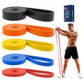 Pull Up Bands, Resistance Bands Set, Exercise Workout Bands for Men & Women, Ideal for Body Stretching, Physical Therapy and Muscle Training - color: Dark Blue