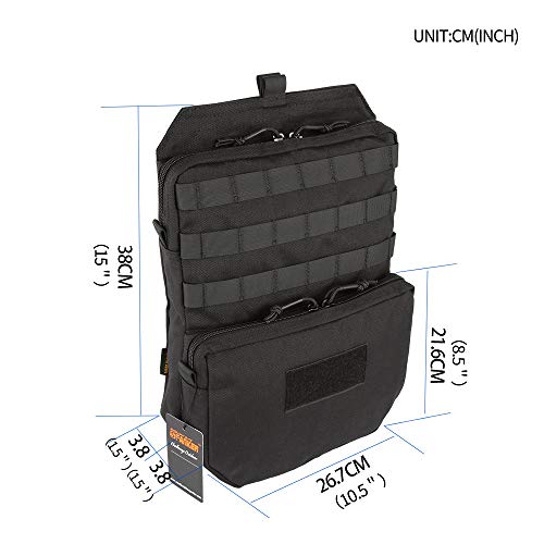 EXCELLENT ELITE SPANKER Tactical MOLLE Hydration Pack for 3L Water Bladder - color: Black