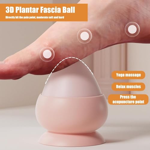 Trigger Point Massage Ball 1 Pcs Silicone Wall Mount Myofascial Release Ball Cone and Cupping 2 in 1 for Back, Neck, Feet, Leg Deep Tissue Self Massage Tool (Orange) - color: Orange