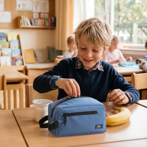 MIER Small Freezable Snack Bags Frozen Mini Cooler with 2 Gel Packs, Blue - color: Light Blue