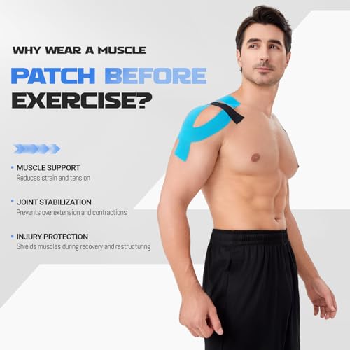 Kinesiology Tape (2 Rolls) - Waterproof, Breathable, Hypoallergenic - Ideal for Muscle Support and Injury Recovery, 2 Inches x 16 Feet (Skin) - color: Skin