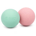 5BILLION FITNESS 2 Pack Massage Lacrosse Ball Set Deep Tissue Massage Balls - color: Pink-green