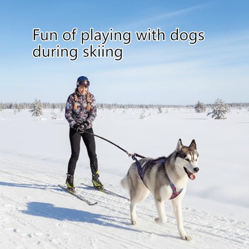 Weight Pulling Harness for Dogs – Running, Sled, Canicross & Large - color: Red, size: M
