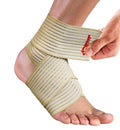HiRui Foot & Ankle Brace 2 Pack, Adjustable Compression Wrap for Men & Women – Helps with Sprains, Plantar Fasciitis, Achilles Tendonitis, Arthritis, Running, Sports, Gym – Fits in Shoes (Beige) - color: Beige